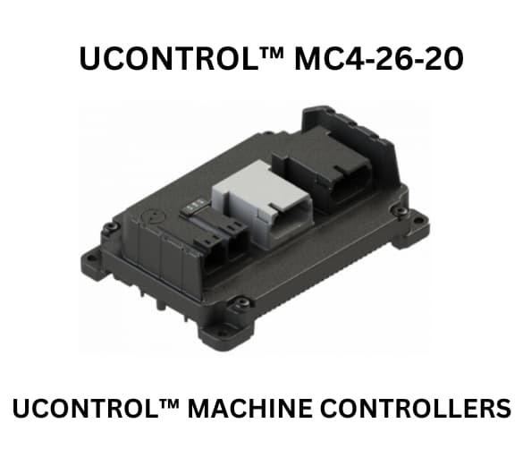 Image of UC Control MCA-2420 machine controllers featuring a Power Vision display for enhanced monitoring and control